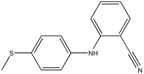 2-{[4-(methylsulfanyl)phenyl]amino}benzonitrile Struktur