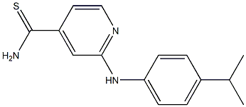 2-{[4-(propan-2-yl)phenyl]amino}pyridine-4-carbothioamide Struktur