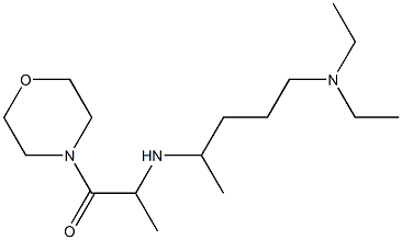 2-{[5-(diethylamino)pentan-2-yl]amino}-1-(morpholin-4-yl)propan-1-one Struktur