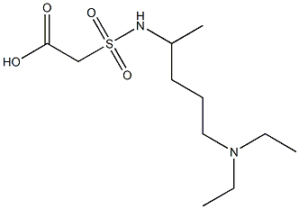 2-{[5-(diethylamino)pentan-2-yl]sulfamoyl}acetic acid Struktur