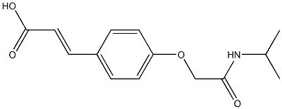 3-{4-[(propan-2-ylcarbamoyl)methoxy]phenyl}prop-2-enoic acid Struktur