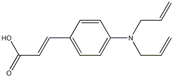 3-{4-[bis(prop-2-en-1-yl)amino]phenyl}prop-2-enoic acid Struktur