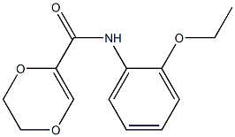 1,4-Dioxin-2-carboxamide,  N-(2-ethoxyphenyl)-5,6-dihydro- Struktur