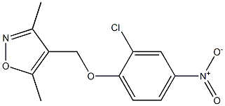 Isoxazole,  4-[(2-chloro-4-nitrophenoxy)methyl]-3,5-dimethyl- Struktur