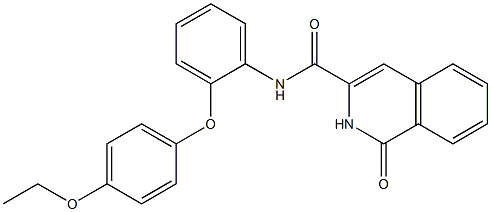 3-Isoquinolinecarboxamide,  N-[2-(4-ethoxyphenoxy)phenyl]-1,2-dihydro-1-oxo- Struktur