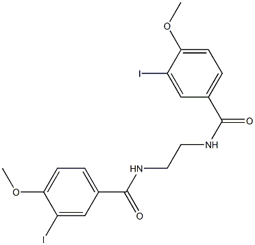 3-iodo-N-{2-[(3-iodo-4-methoxybenzoyl)amino]ethyl}-4-methoxybenzamide Struktur