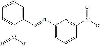 N-(3-nitrophenyl)-N-[(E)-(2-nitrophenyl)methylidene]amine Struktur