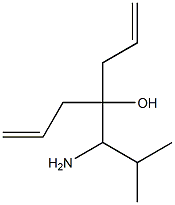 4-(1-amino-2-methylpropyl)-1,6-heptadien-4-ol Struktur