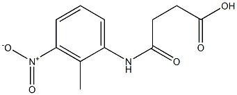 4-(2-methyl-3-nitroanilino)-4-oxobutanoic acid Struktur