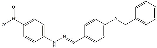 4-(benzyloxy)benzaldehyde N-(4-nitrophenyl)hydrazone Struktur