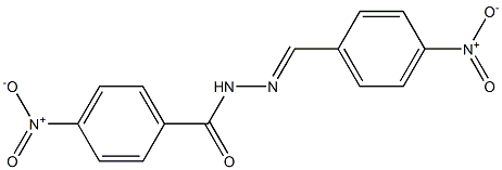 4-nitro-N'-[(E)-(4-nitrophenyl)methylidene]benzohydrazide Struktur