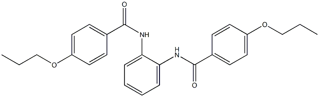 4-propoxy-N-{2-[(4-propoxybenzoyl)amino]phenyl}benzamide Struktur