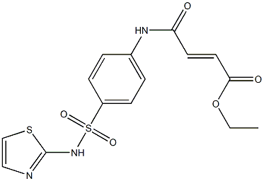 ethyl (E)-4-oxo-4-{4-[(1,3-thiazol-2-ylamino)sulfonyl]anilino}-2-butenoate Struktur