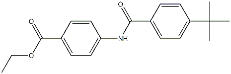 ethyl 4-{[4-(tert-butyl)benzoyl]amino}benzoate Struktur