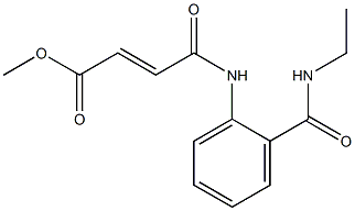 methyl (E)-4-{2-[(ethylamino)carbonyl]anilino}-4-oxo-2-butenoate Struktur