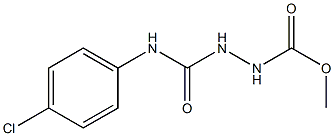 methyl 2-[(4-chloroanilino)carbonyl]-1-hydrazinecarboxylate Struktur