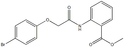 methyl 2-{[2-(4-bromophenoxy)acetyl]amino}benzoate Struktur