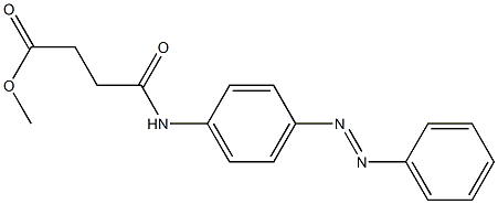 methyl 4-oxo-4-{4-[(E)-2-phenyldiazenyl]anilino}butanoate Struktur