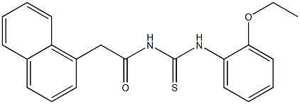 N-(2-ethoxyphenyl)-N'-[2-(1-naphthyl)acetyl]thiourea Struktur