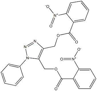 1-Phenyl-1H-1,2,3-triazole-4,5-bis(methanol)bis(2-nitrobenzoate) Struktur