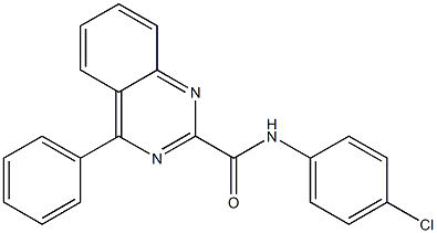 N-(4-Chlorophenyl)-4-phenylquinazoline-2-carboxamide Struktur