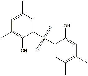 2,2'-Dihydroxy-3,4',5,5'-tetramethyl[sulfonylbisbenzene] Struktur