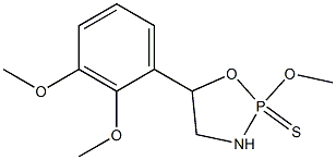 2-Methoxy-5-(2,3-dimethoxyphenyl)-1,3,2-oxazaphospholidine-2-sulfide Struktur