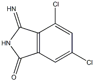 4,6-Dichloro-3-iminoisoindolin-1-one Struktur