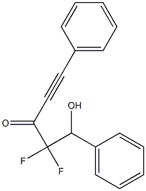 1,5-Diphenyl-4,4-difluoro-5-hydroxy-1-pentyne-3-one Struktur