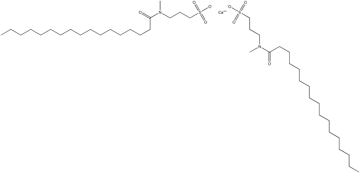 Bis[3-(N-heptadecanoyl-N-methylamino)-1-propanesulfonic acid]calcium salt Struktur