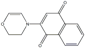 2-[(5,6-Dihydro-4H-1,4-oxazin)-4-yl]-1,4-naphthoquinone Struktur