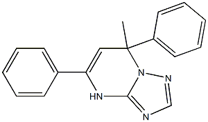 4,7-Dihydro-7-methyl-5,7-bis(phenyl)[1,2,4]triazolo[1,5-a]pyrimidine Struktur