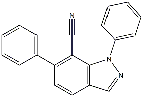 1,6-Diphenyl-1H-indazole-7-carbonitrile Struktur