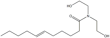 N,N-Bis(2-hydroxyethyl)-6-undecenamide Struktur