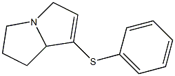 2,3,5,7a-Tetrahydro-7-phenylthio-1H-pyrrolizine Struktur