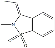 (3Z)-2,3-Dihydro-3-ethylidene-2-methyl-1,2-benzisothiazole 1,1-dioxide Struktur