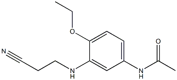 3'-(2-Cyanoethylamino)-4'-ethoxyacetanilide Struktur