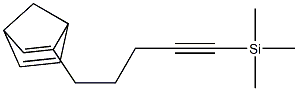 2-[5-(Trimethylsilyl)-4-pentynyl]bicyclo[2.2.1]hepta-2,5-diene Struktur