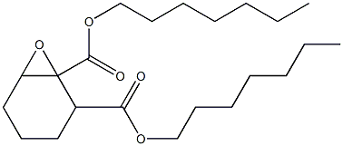 7-Oxabicyclo[4.1.0]heptane-1,2-dicarboxylic acid diheptyl ester Struktur