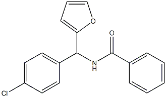 N-[(4-Chlorophenyl)(2-furyl)methyl]benzamide Struktur