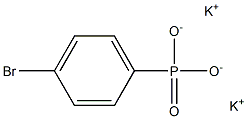 4-Bromophenylphosphonic acid dipotassium salt Struktur