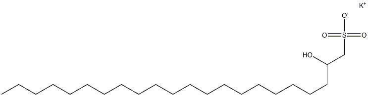 2-Hydroxydocosane-1-sulfonic acid potassium salt Struktur