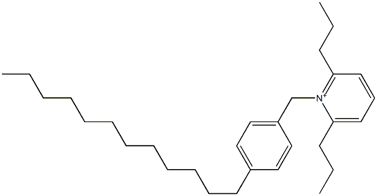 1-(4-Dodecylbenzyl)-2,6-dipropylpyridinium Struktur