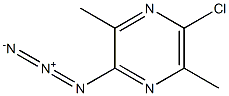 2-Azido-5-chloro-3,6-dimethylpyrazine Struktur