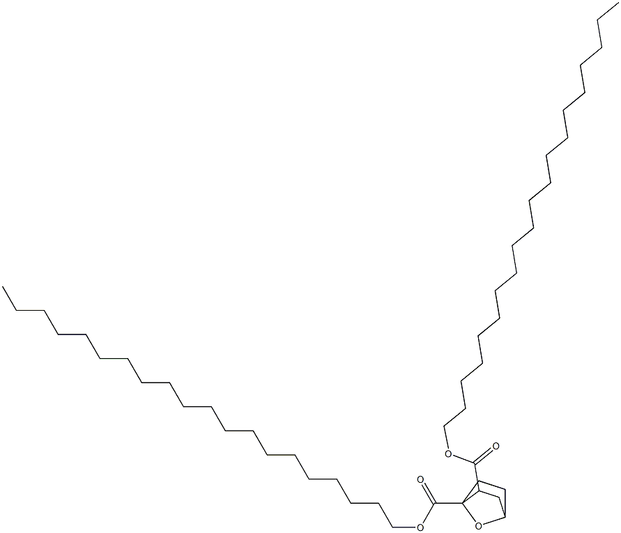 7-Oxabicyclo[2.2.1]heptane-1,2-dicarboxylic acid diicosyl ester Struktur