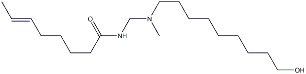 N-[[N-(9-Hydroxynonyl)-N-methylamino]methyl]-6-octenamide Struktur