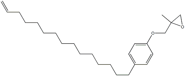 4-(14-Pentadecenyl)phenyl 2-methylglycidyl ether Struktur