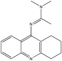 N1,N1-Dimethyl-N2-(1,2,3,4-tetrahydroacridin-9-yl)acetamidine Struktur