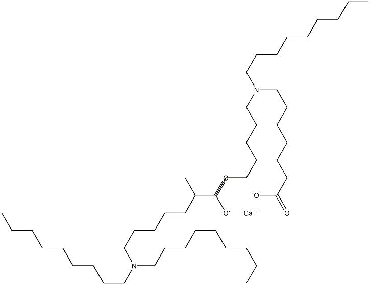 Bis[7-(dinonylamino)heptanoic acid]calcium salt Struktur