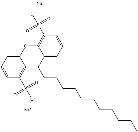 2-Dodecyl[oxybisbenzene]-3',6-disulfonic acid disodium salt Struktur